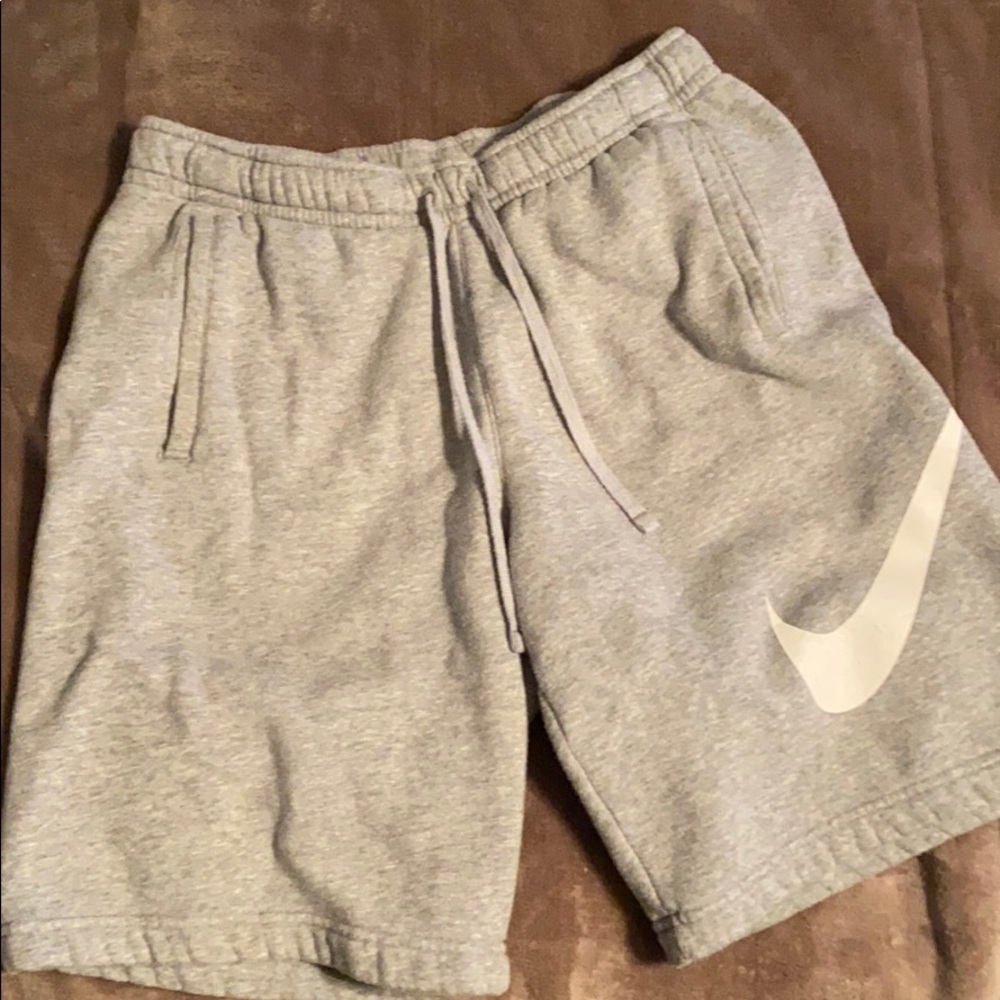 Grey Nike Mens Sweat Shorts